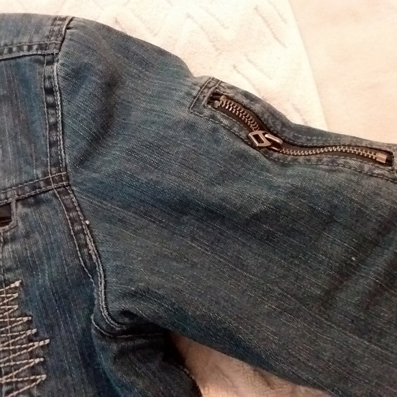 ⬇️Place fleece-lined Jean jacket-EUC - Picture 5 of 6